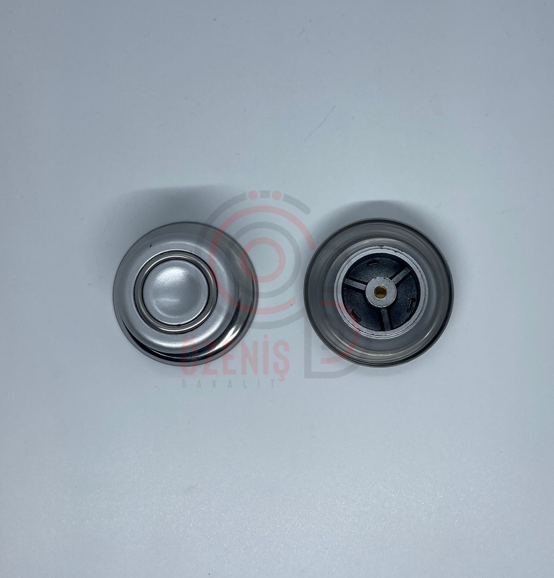 Tepe Ringli Metalik Gri