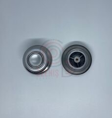 Tepe Ringli Metalik Gri