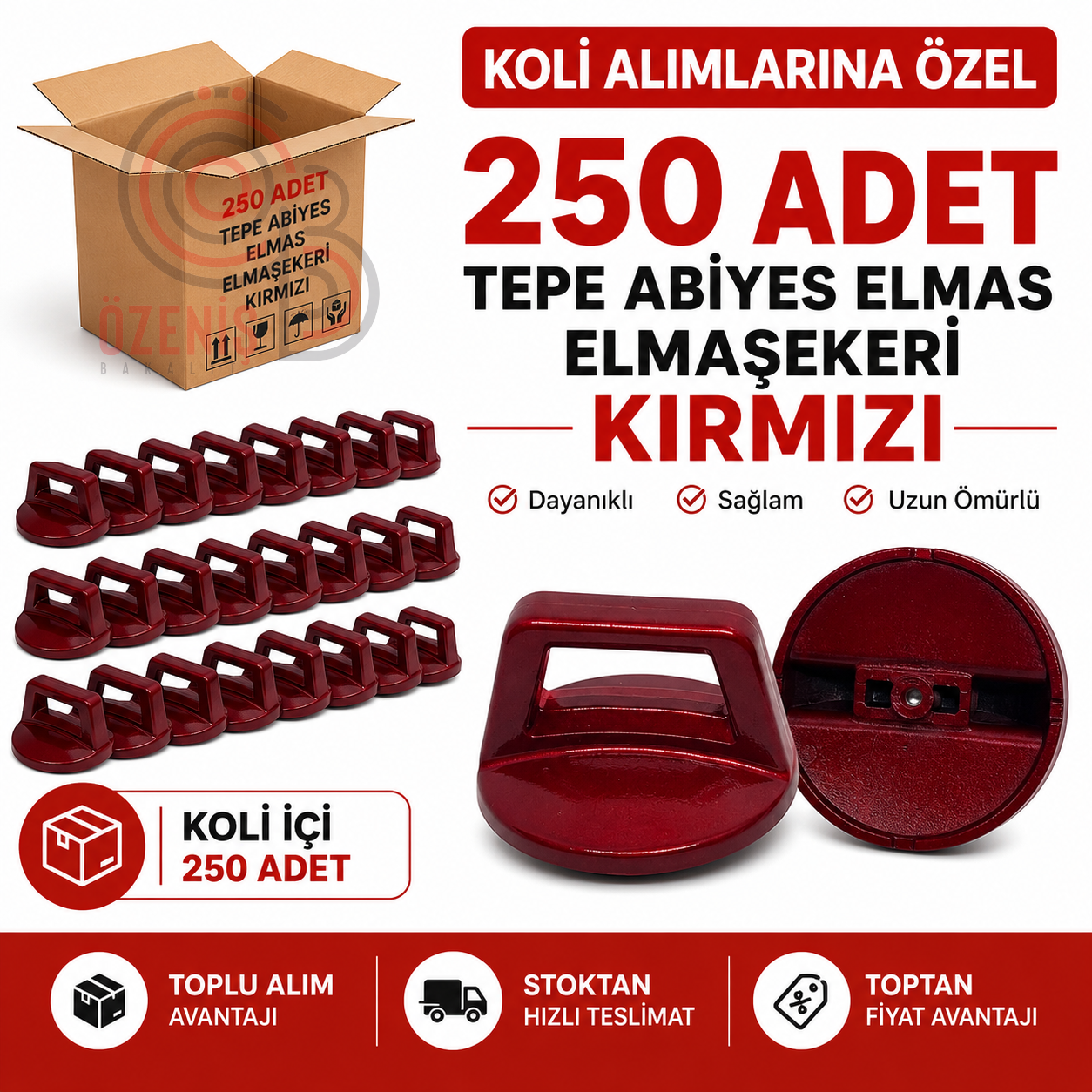 Tepe Abiyes Elmas Elmaşekeri 250 adet Tanesi 12 TL