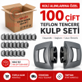 Teflon Tencere Kulp Elmas Gri 100 Çift Çifti 40 TL
