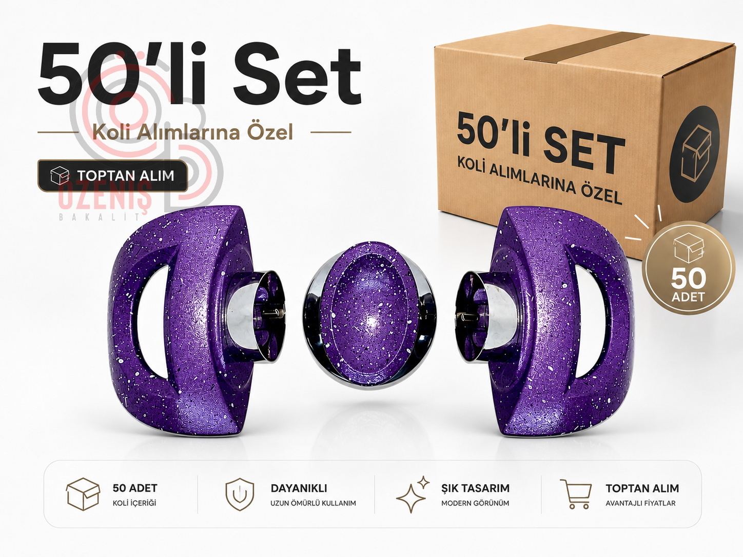 Tencere Kulp Truva Mor Granit Takım 50 Set Seti 60 TL