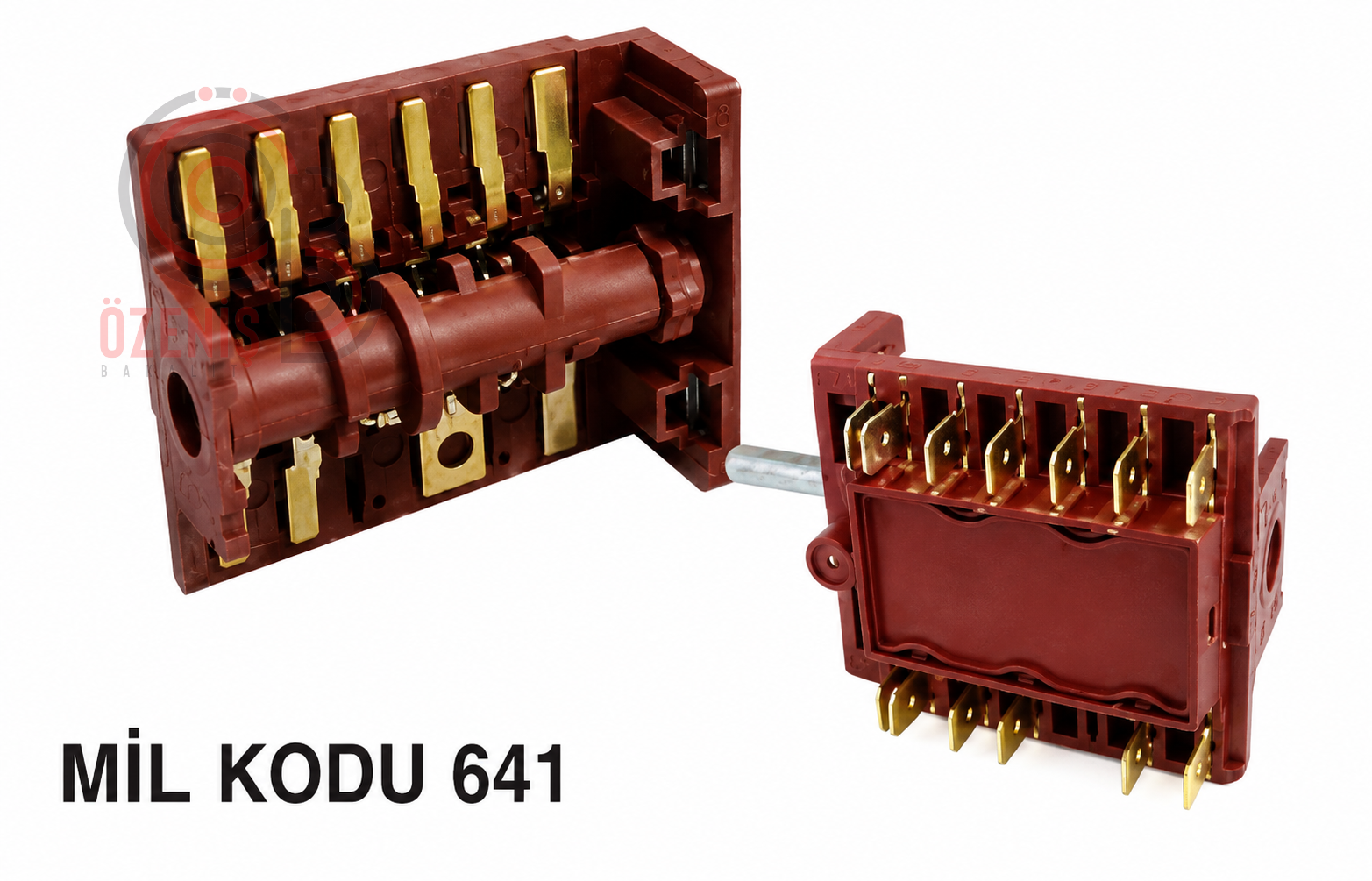 Çevirmeli Polyemit Altılı Fırın Anahtarı Mil Kodu 641