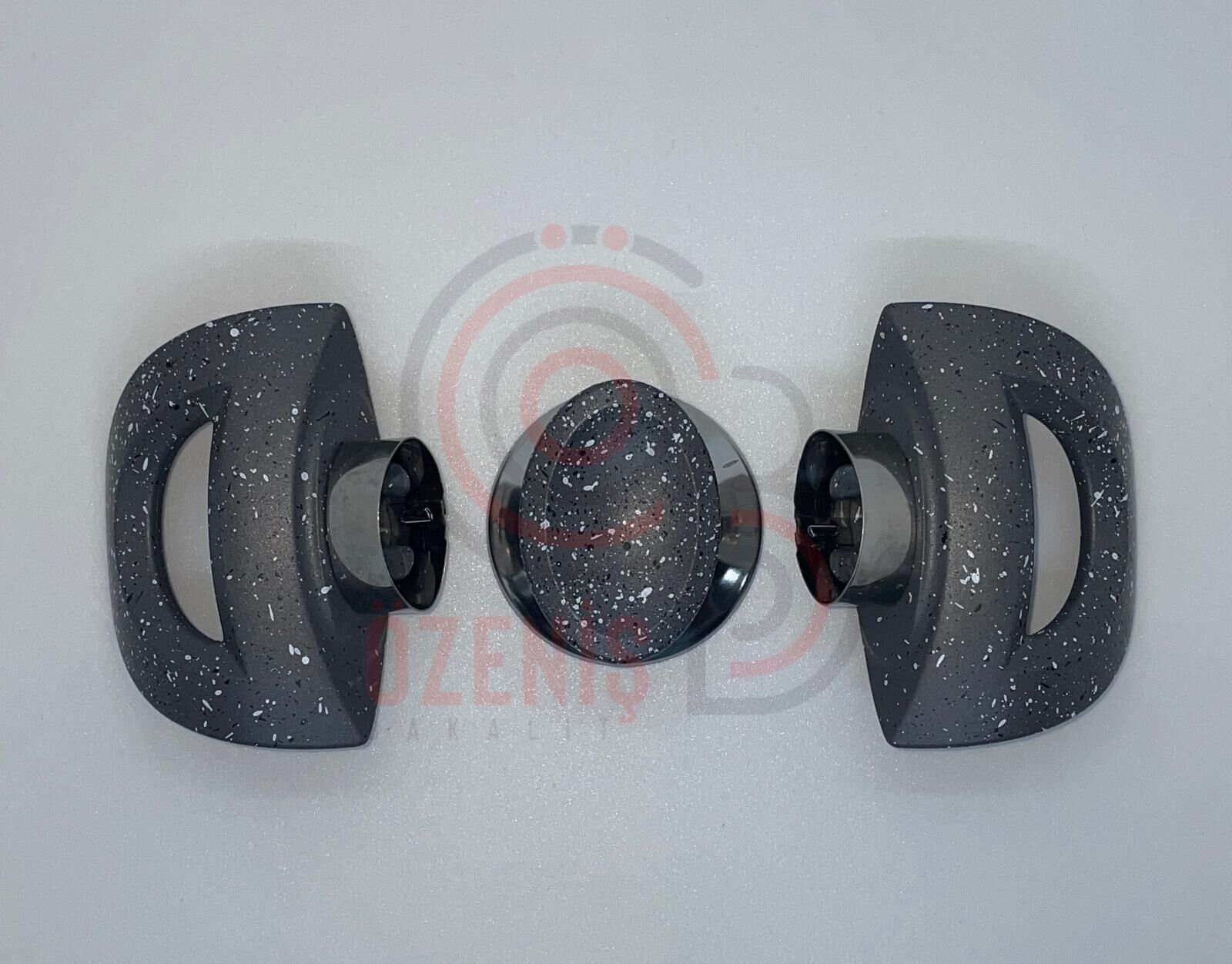 Tencere Kulp Truva Gri Granit Takım