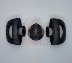 Tencere Kulp Truva Siyah Granit Takım