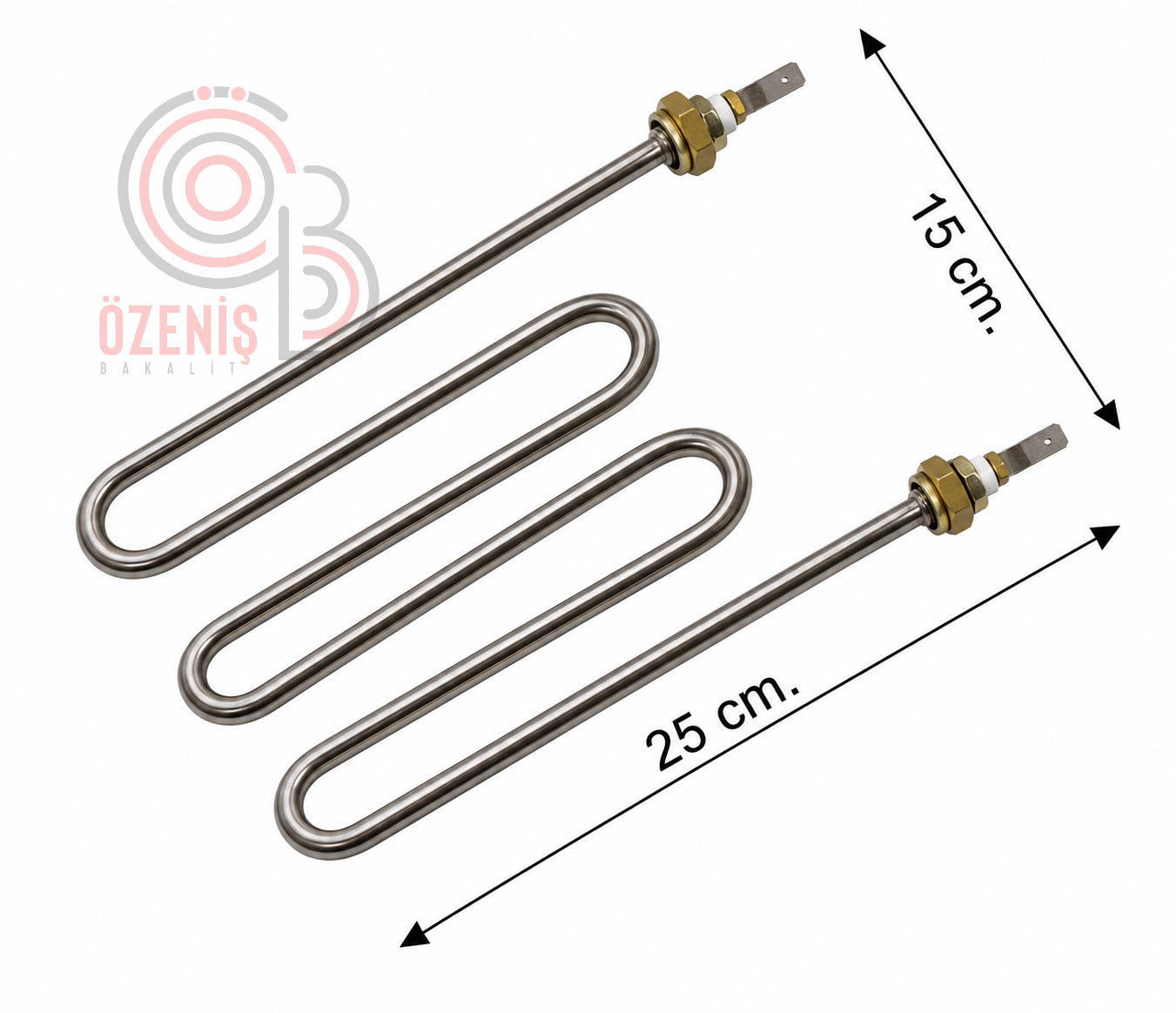 Semaver Rezistans 2000W 220V 8.5 Krom Düz