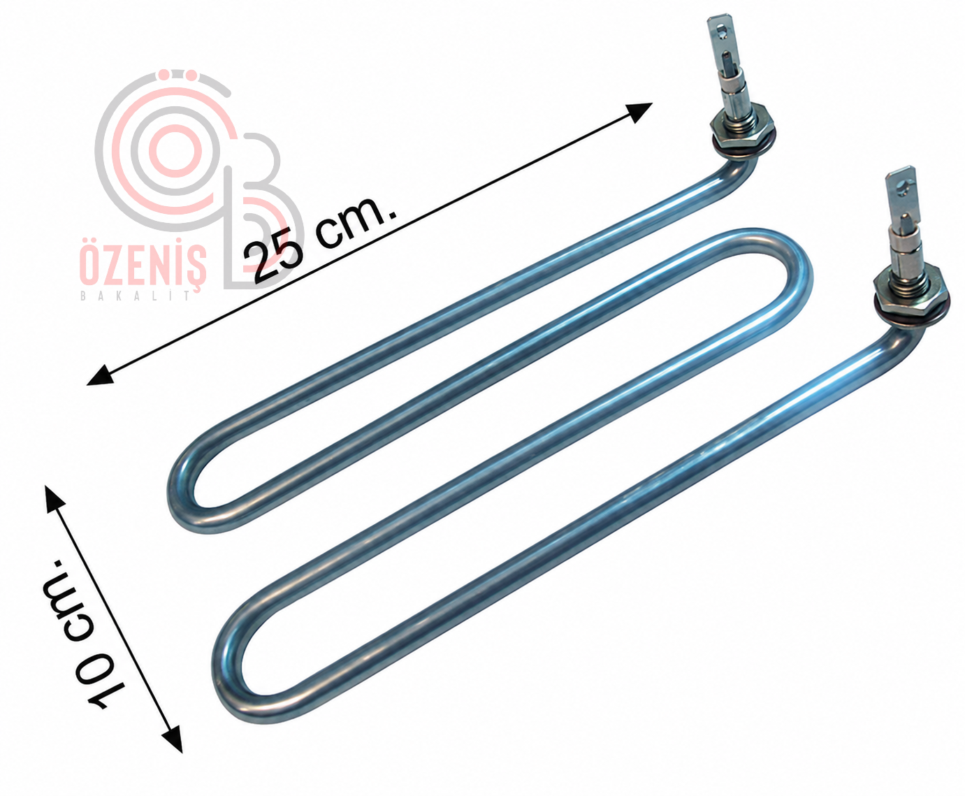 Semaver Rezistans 2000W 220V 8.5 Krom Kıvrık