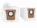 Robot Süpürge 5'li Paket Xiaomi X 10 X 20 S 10 S 20 Pro L10 Uyumlu Toz Torbası