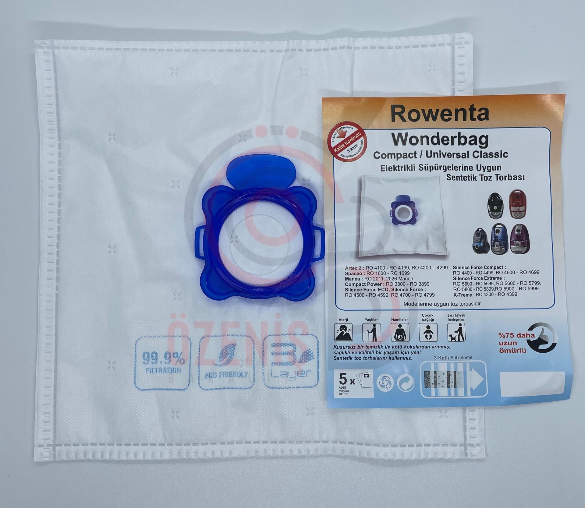 Sms Fer 1. Kalite Rowenta Wonderbag Uyumlu