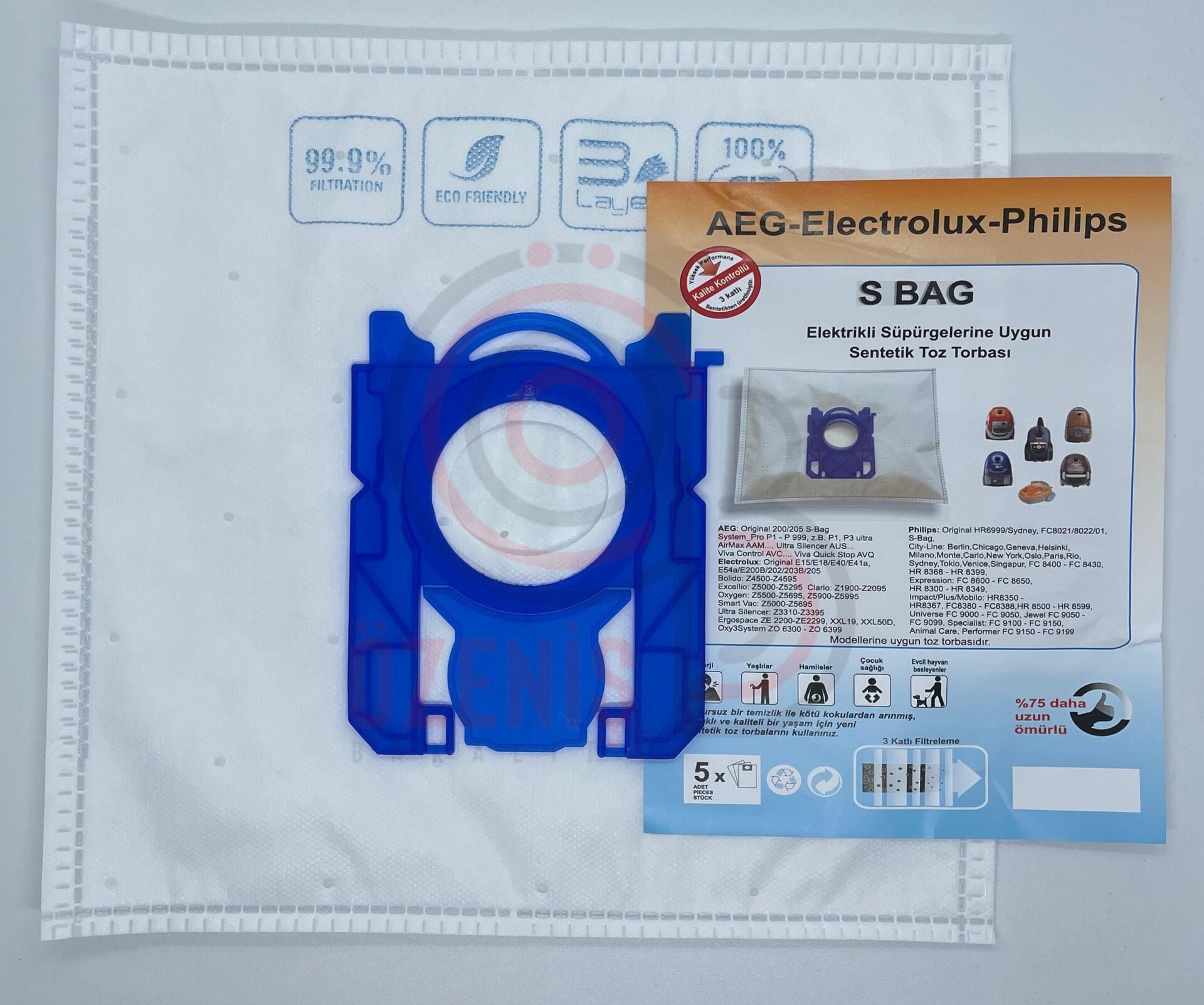 Sms Fer 1. Kalite S - Bag Elektrolux Arnica Lotus Yeni Model Uyumlu