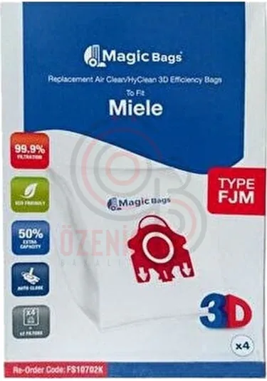 Sms Fer 1. Kalite Kutu Set Miele Uyumlu Magic Bag