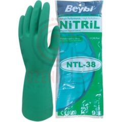 Beybi Ntl-38 Kimyasal Koruyucu Nitril Eldiven 38 cm